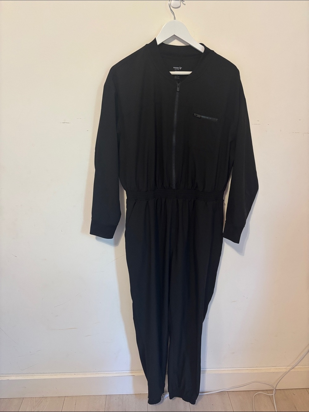 Black utilty onesie